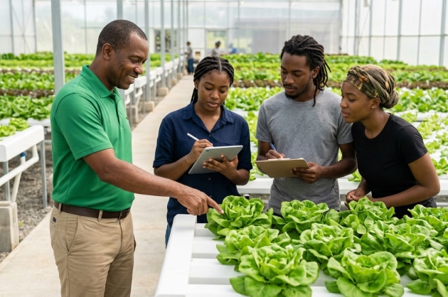 Hydroponic farming training